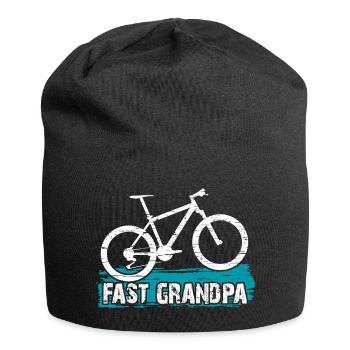 Grand-père rapide sur le vélo - Bonnet en jersey - noir - Devant