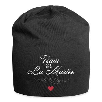 Braut Team - Braut Team - Jersey-Beanie - Schwarz - Vorne