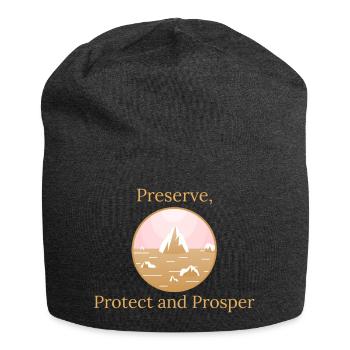 Préserver, protéger, prospérer - Bonnet en jersey - charbon - Devant