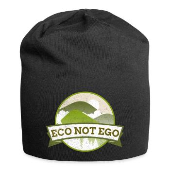 L’éco et non l’ego - Bonnet en jersey - noir - Devant