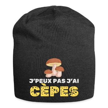 Je Pas J Ai Cèpes - Bonnet en jersey - charbon - Devant