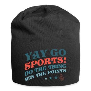 Yay Go Sports! Funny Sports - Jersey Beanie - black - Front