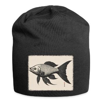 Goldfisch - Jersey-Beanie - Schwarz - Vorne