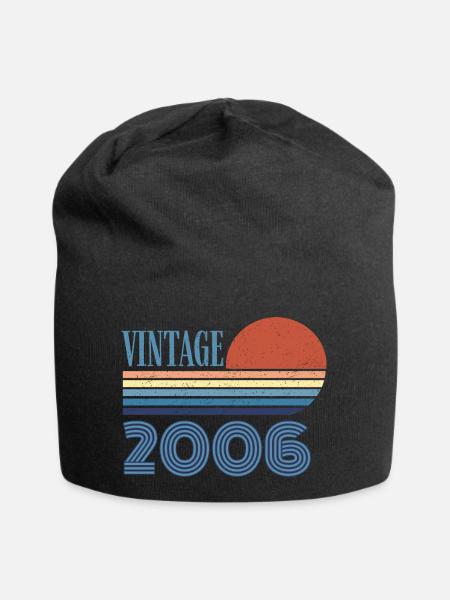 vintage 2006 - Bonnet en jersey - noir