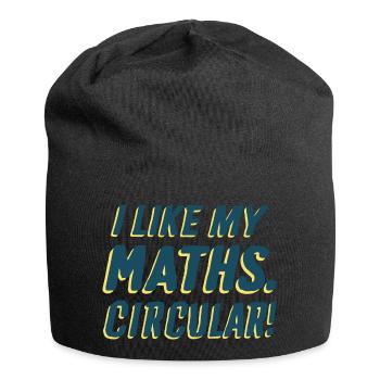 I LIKE MY MATHS. CIRCULAR! - Jersey Beanie - black - Front