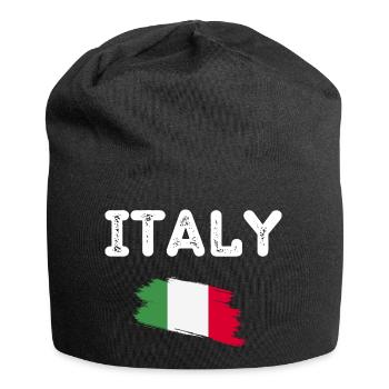 Italy Italian Flag - Jersey Beanie - black - Front