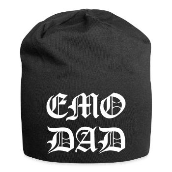 Emo Dad - Unique Gift - Emo Dad - Jersey Beanie - black - Front
