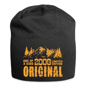 Geburtstagsgeschenk 2008 - 2008 - Jersey-Beanie - Schwarz - Vorne