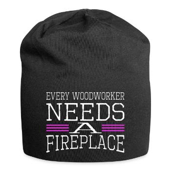 Cadeau drôle d’arboriculture Geek Travail de la Forêt - Bonnet en jersey - noir - Devant