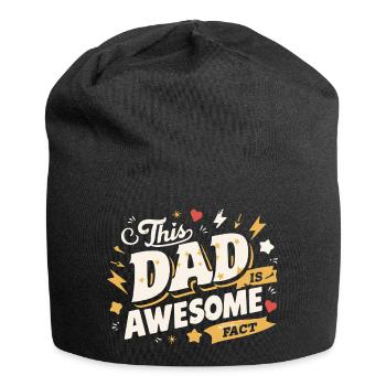 Dieser Papa ist der beste das ist Fact. Cooles - Jersey-Beanie - Schwarz - Vorne