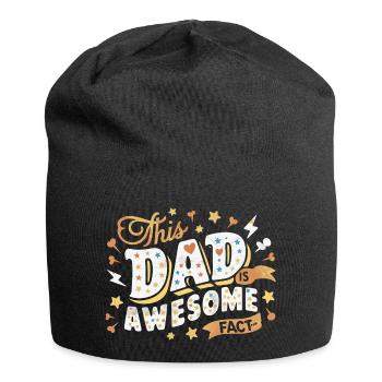 This daddy is the best, that's a fact - Jersey Beanie - black - Front