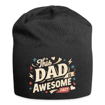 Dieser Papa ist der beste das ist Fact. Cooles - Jersey-Beanie - Schwarz - Vorne