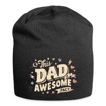 Dieser Papa ist der beste das ist Fact. Cooles - Jersey-Beanie - Schwarz - Vorne