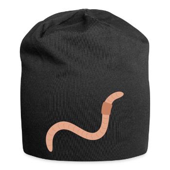Regenwurm - Jersey-Beanie - Schwarz - Vorne
