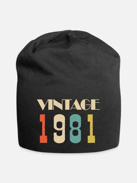 1966 Vintage Limited Edition Gift - Jersey Beanie - black