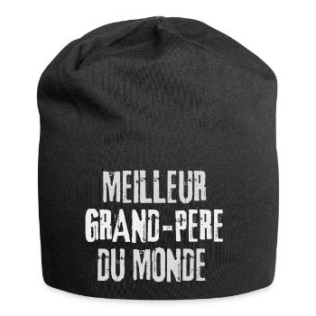 Meilleur grand-père du MONDE ! - Bonnet en jersey - noir - Devant