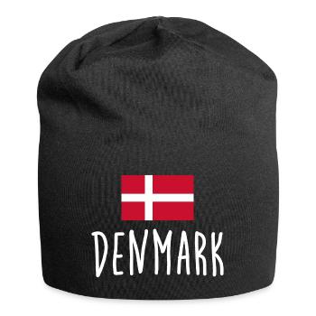 Drapeau du Danemark - Drapeau du Danemark - Copenhague - Bonnet en jersey - noir - Devant