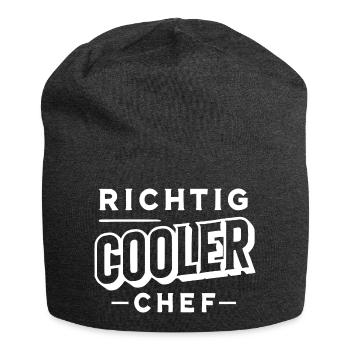 Richtig cooler Chef - Jersey-Beanie - Anthrazit - Vorne