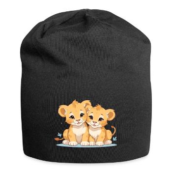 Lion cubs - Jersey Beanie - black - Front