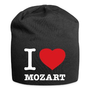 I LOVE MOZART - Jersey Beanie - black - Front