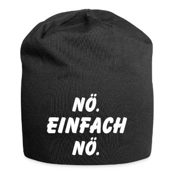 Non, juste non - Bonnet en jersey - noir - Devant