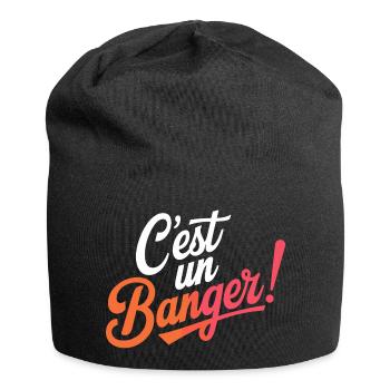 C'est un banger! - Bonnet en jersey - noir - Devant