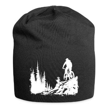 Croquis de VTT - Bonnet en jersey - noir - Devant