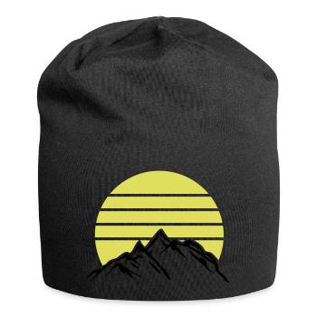 Mountains Mountains Mountains 1 - Jersey Beanie - black - Front