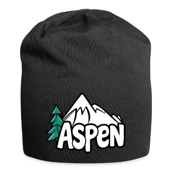 Aspen Colorado USA - Jersey-Beanie - Schwarz - Vorne