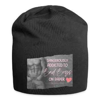 Böse Jungs - Jersey-Beanie - Schwarz - Vorne