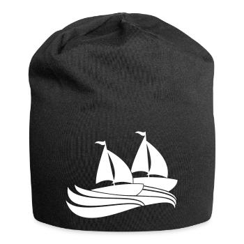 Deux navires Régate par équipe Régate de voile de compétition - Bonnet en jersey - noir - Devant