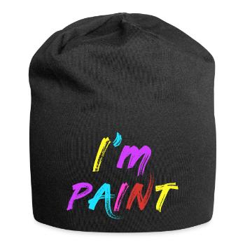 I'M PAINT - I Love to Finger Paint - Finger Paints - Jersey Beanie - black - Front