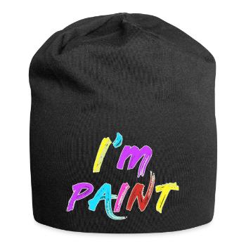 I'M PAINT - I Love to Finger Paint - Finger Paints - Jersey Beanie - black - Front