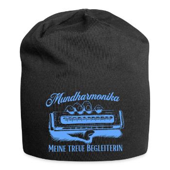 Mundharmonika - Meine treue Begleiterin - Jersey-Beanie - Schwarz - Vorne