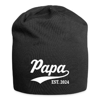 Papa Est. 2024 - Jersey-Beanie - Schwarz - Vorne