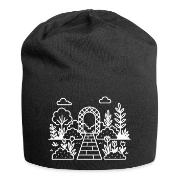 Garden Nursery Logo - Jersey Beanie - black - Front