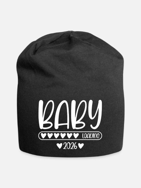 Baby 2026 loading - Jersey-Beanie - Schwarz