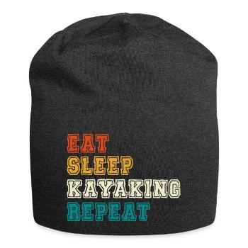 Eat Sleep Kayaking Repeat - Jersey-Beanie - Anthrazit - Vorne
