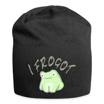 Frogot-Licht - Jersey-Beanie - Schwarz - Vorne