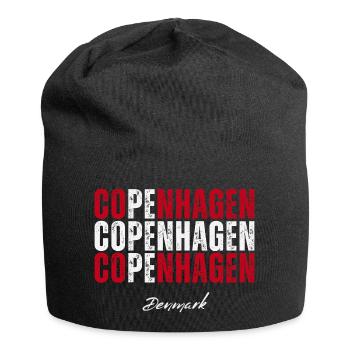 Copenhagen Denmark, memory of Copenhagen - Jersey Beanie - black - Front
