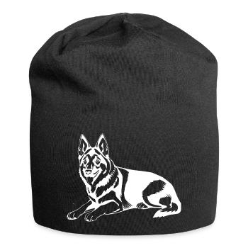 Chien de berger - Bonnet en jersey - noir - Devant