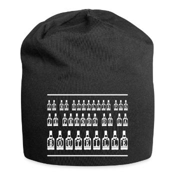 ICH ALTERE NICHT, ICH NEHME DIE FLASCHE! - Jersey-Beanie - Schwarz - Vorne
