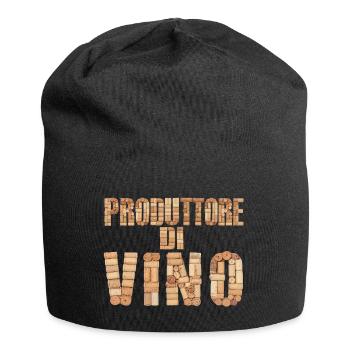 Produttore di Vino – Design realistico - Jersey Beanie - black - Front