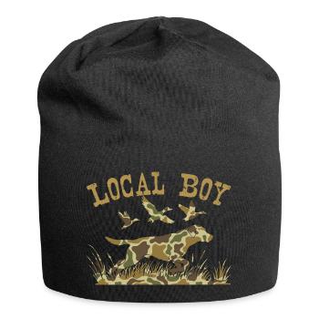 Lokaler Junge Labrador Retriever Jagd im Freien - Jersey-Beanie - Schwarz - Vorne