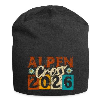 Alpen Überquerung 2026 - Alpencross - Wandern - Jersey-Beanie - Anthrazit - Vorne