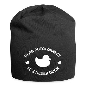 DUCK - Jersey-Beanie - Schwarz - Vorne