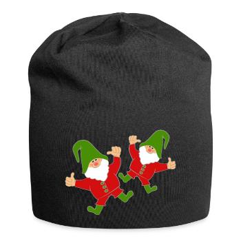 Wichtel - Jersey-Beanie - Schwarz - Vorne