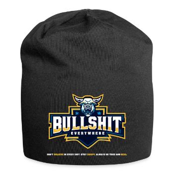 Bullshit Everywhere - Jersey Beanie - black - Front