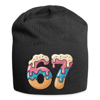 Donut 69 Glaçage NéonPrint - Bonnet en jersey - noir - Devant
