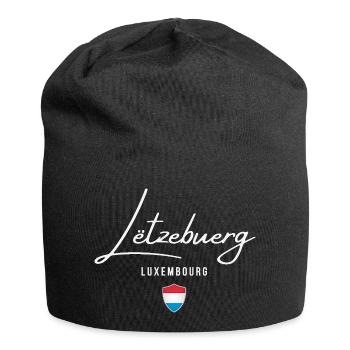 Ich liebe Luxemburg, geboren in Luxemburg - Jersey-Beanie - Schwarz - Vorne